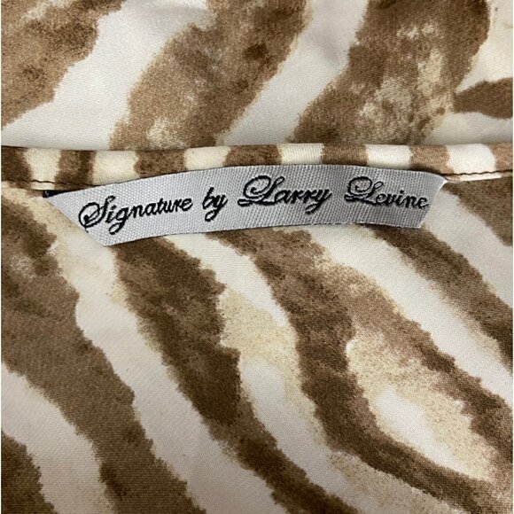 Vintage Y2K Satin Blouse, Sleeveless Tiger Print Top - Picture 8 of 9